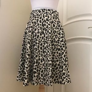 Amanda +Chelsea full cheetah print skirt